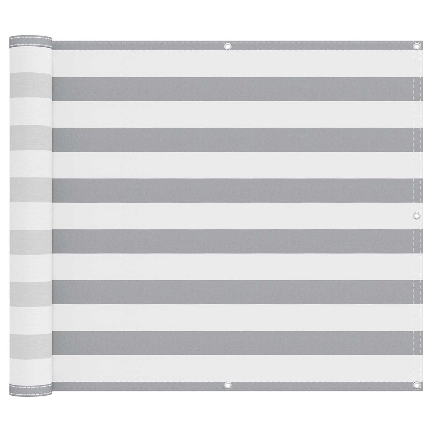 Balcony Screen Light Grey and White 90 x 600 cm