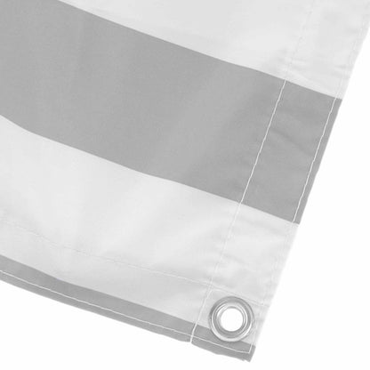 Balcony Screen Light Grey and White 110 x 300 cm Oxford Fabric