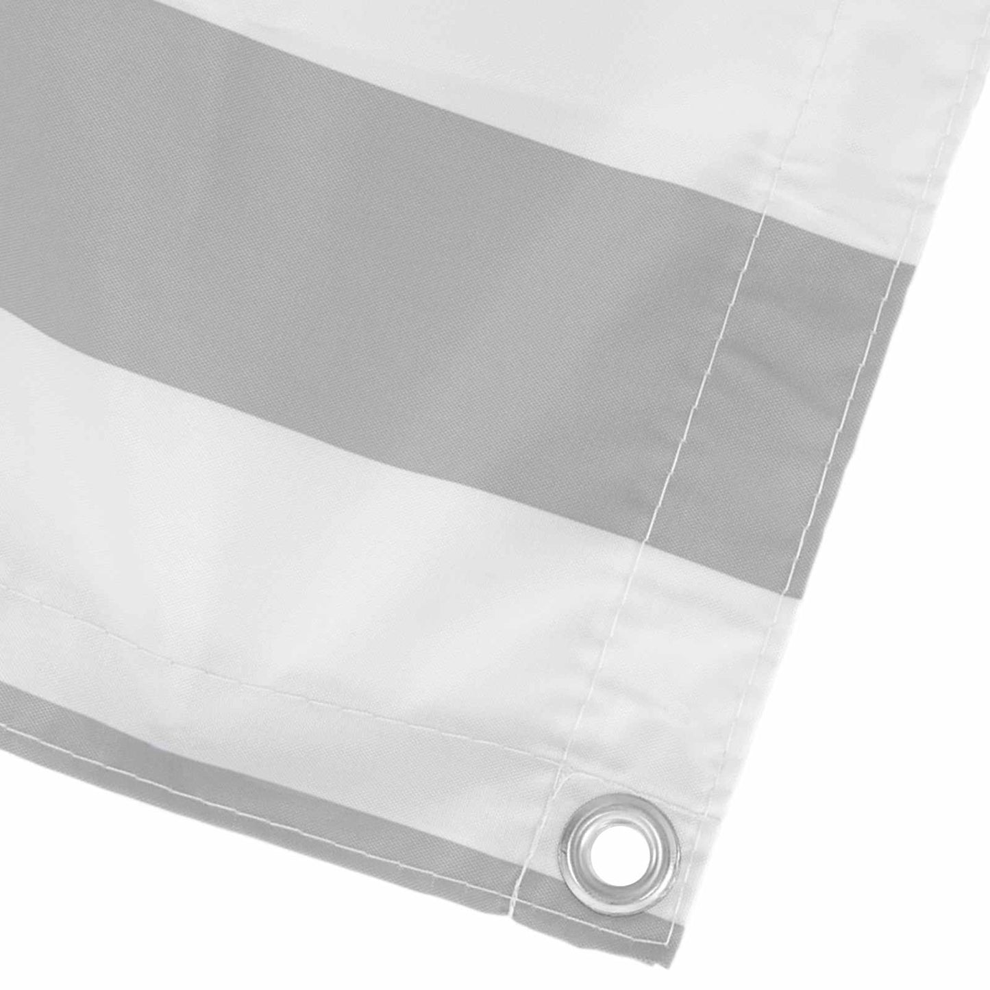 Balcony Screen Light Grey and White 110 x 800 cm Oxford Fabric