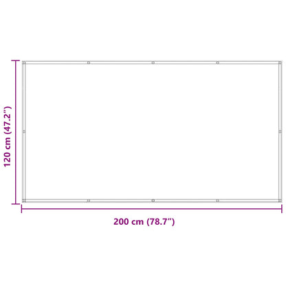 Balcony Screen Light Grey and White 120 x 200 cm