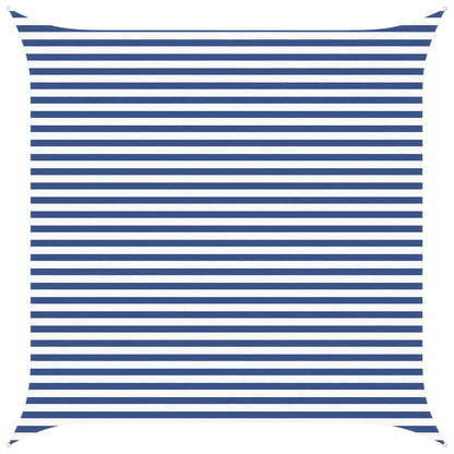 Sun Shade Sail Blue and White 4 x 4 m 100% Polyester Oxford
