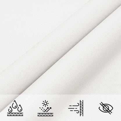 Sun Shade Sail White 6 x 2 m 100% Polyester Oxford