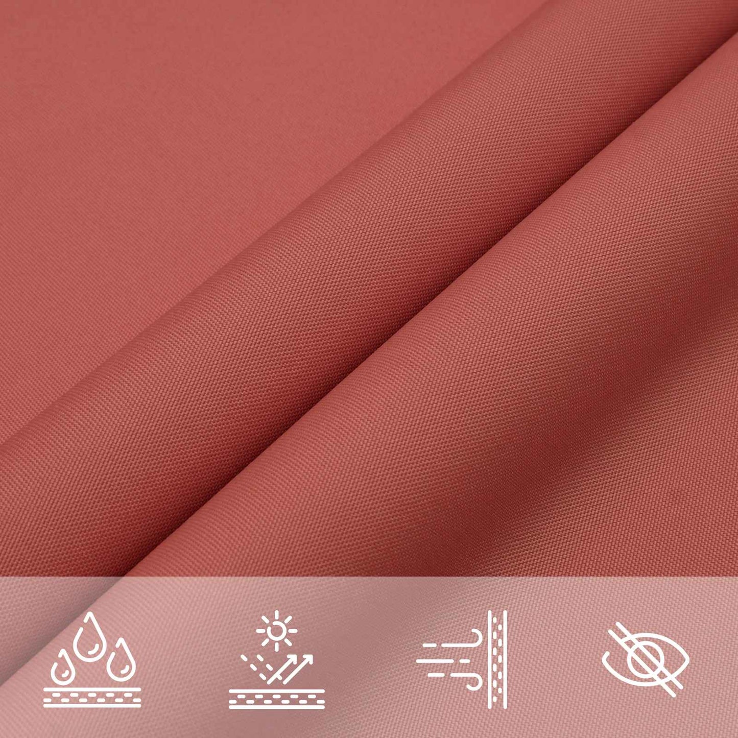Sun Shade Sail Terracotta 6 x 2.5 m 100% Polyester Oxford