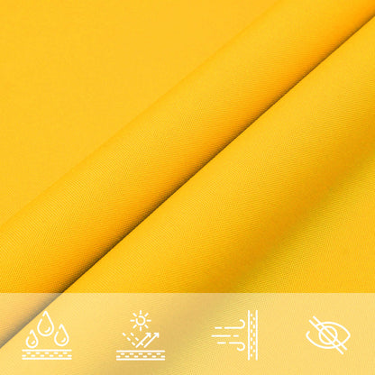 Sun Shade Sail Yellow 6 x 2 m 100% Polyester Oxford