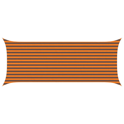 Sun Shade Sail Orange and Brown 5 x 2 m 100% Polyester Oxford