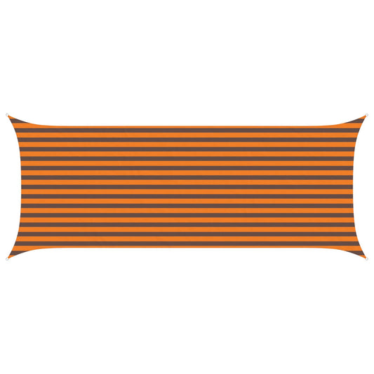 Sun Shade Sail Orange and Brown 5 x 2 m 100% Polyester Oxford