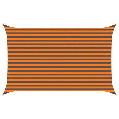 Sun Shade Sail Orange and Brown 4 x 2.5 m 100% Polyester Oxford