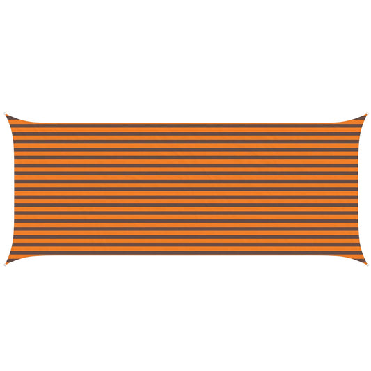 Sun Shade Sail Orange and Brown 6 x 2.5 m 100% Polyester Oxford