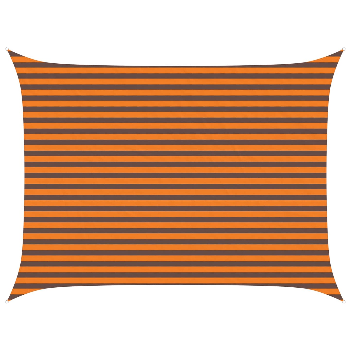 Sun Shade Sail Orange and Brown 4 x 3 m 100% Polyester Oxford
