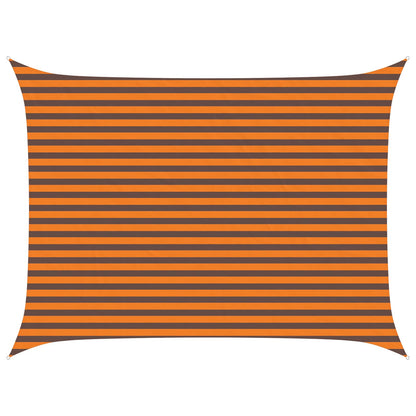 Sun Shade Sail Orange and Brown 4 x 3 m 100% Polyester Oxford