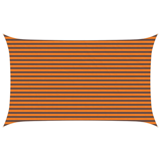 Sun Shade Sail Orange and Brown 5 x 3 m 100% Polyester Oxford