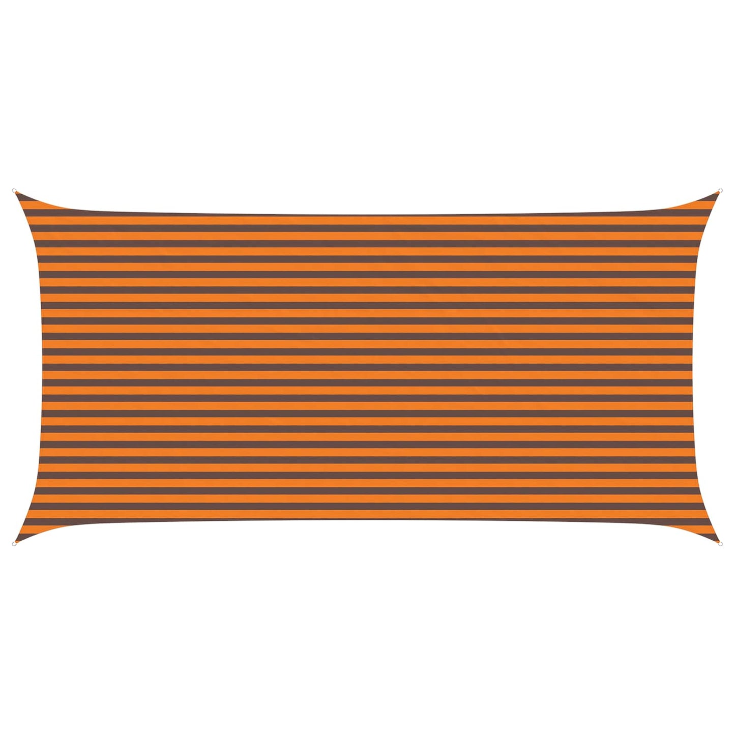 Sun Shade Sail Orange and Brown 6 x 3 m 100% Polyester Oxford