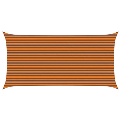 Sun Shade Sail Orange and Brown 6 x 3 m 100% Polyester Oxford