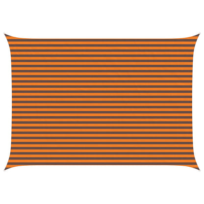 Sun Shade Sail Orange and Brown 5 x 3.5 m 100% Polyester Oxford