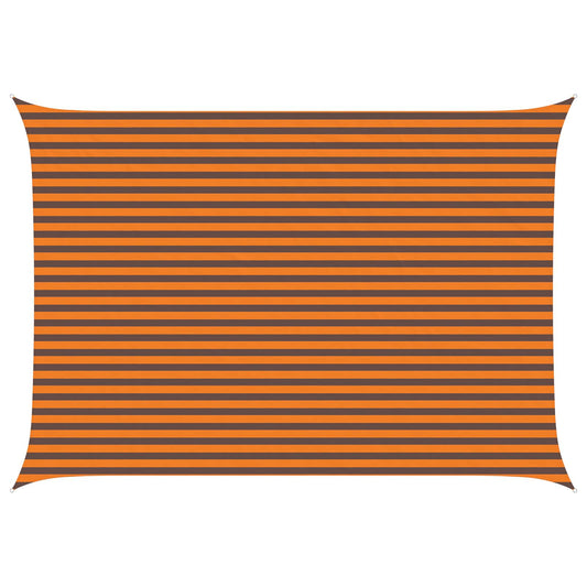Sun Shade Sail Orange and Brown 5 x 3.5 m 100% Polyester Oxford