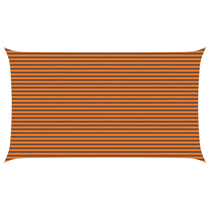 Sun Shade Sail Orange and Brown 7 x 4 m 100% Polyester Oxford