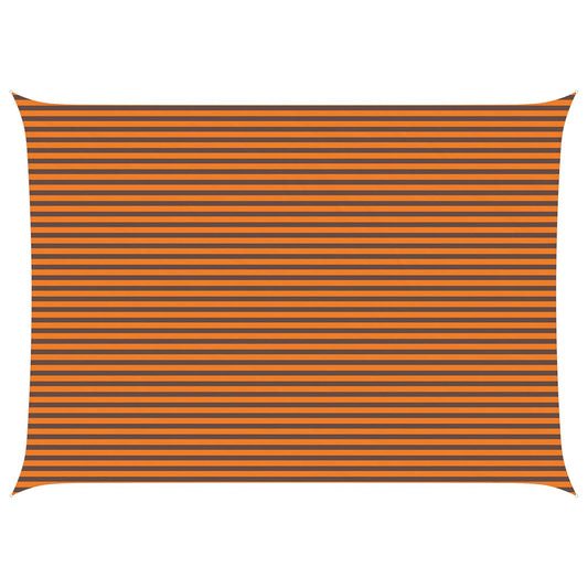 Sun Shade Sail Orange and Brown 7 x 5 m 100% Polyester Oxford