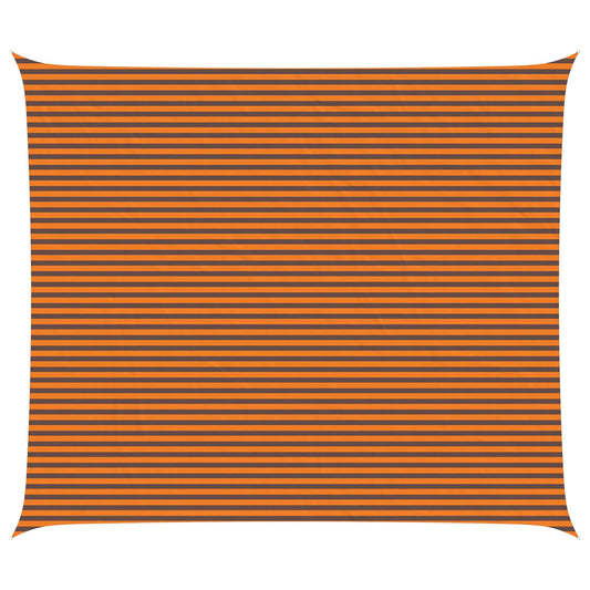 Sun Shade Sail Orange and Brown 7 x 6 m 100% Polyester Oxford