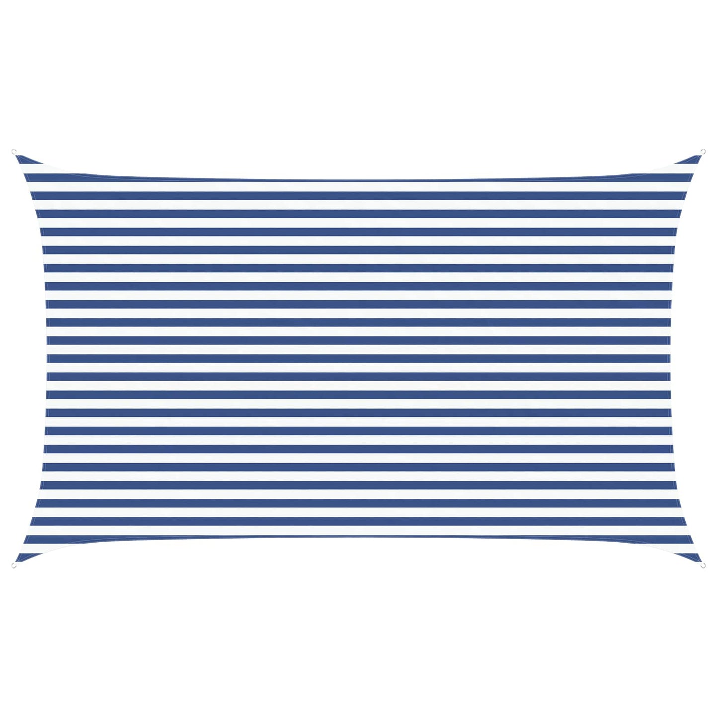Sun Shade Sail Blue and White 5 x 3 m 100% Polyester Oxford