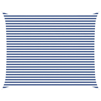 Sun Shade Sail Blue and White 5 x 4 m 100% Polyester Oxford