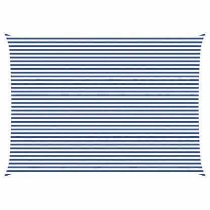 Sun Shade Sail Blue and White 7 x 5 m 100% Polyester Oxford