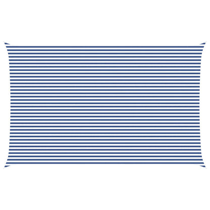 Sun Shade Sail Blue and White 8 x 5 m 100% Polyester Oxford