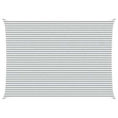 Sun Shade Sail Light Grey and White 7 x 5 m