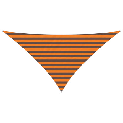 Sun Shade Sail Orange and Brown 2.5 x 2.5 x 3.5 m