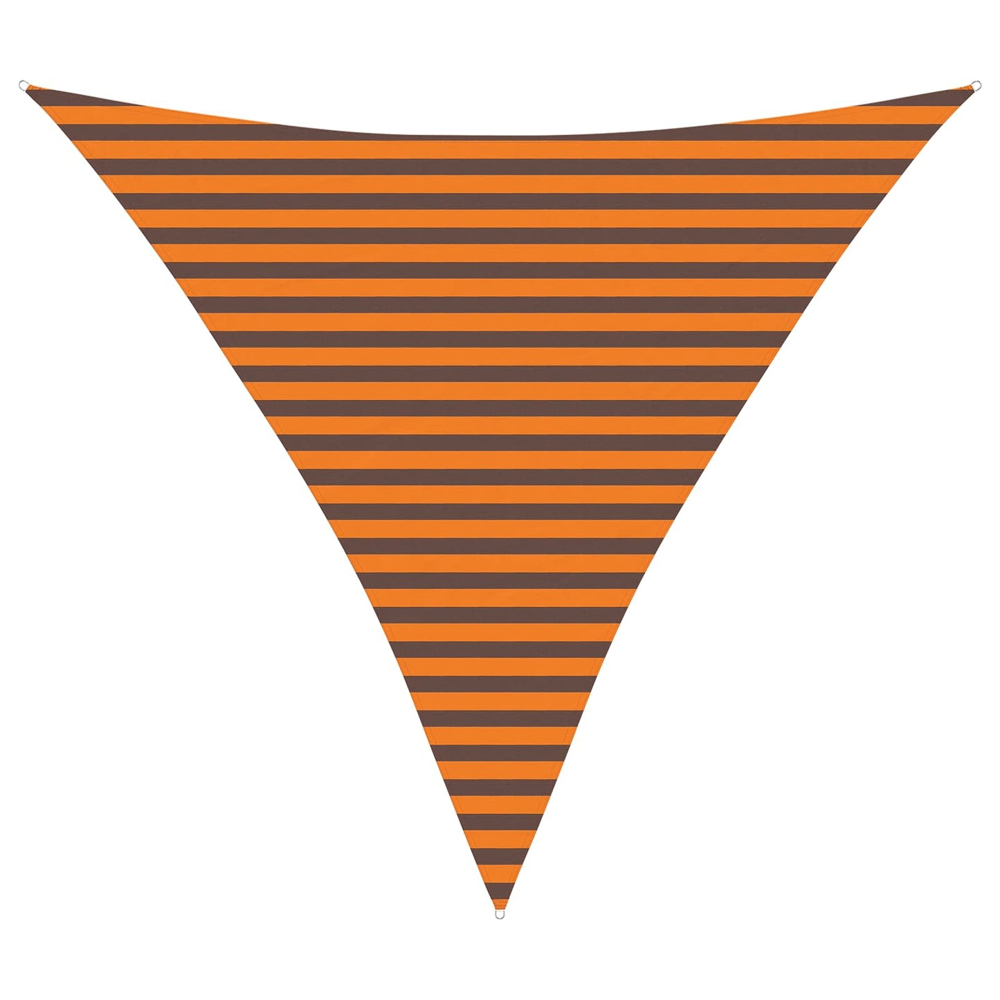 Sun Shade Sail Orange and Brown 3.6 x 3.6 x 3.6 m