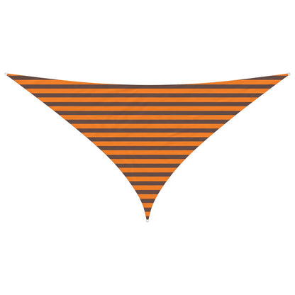 Sun Shade Sail Orange and Brown 3 x 3 x 4.24 m