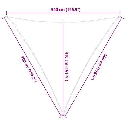 Sun Shade Sail Orange and Brown 5 x 5 x 5 m