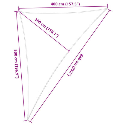 Sun Shade Sail Orange and Brown 4 x 5 x 6.4 m