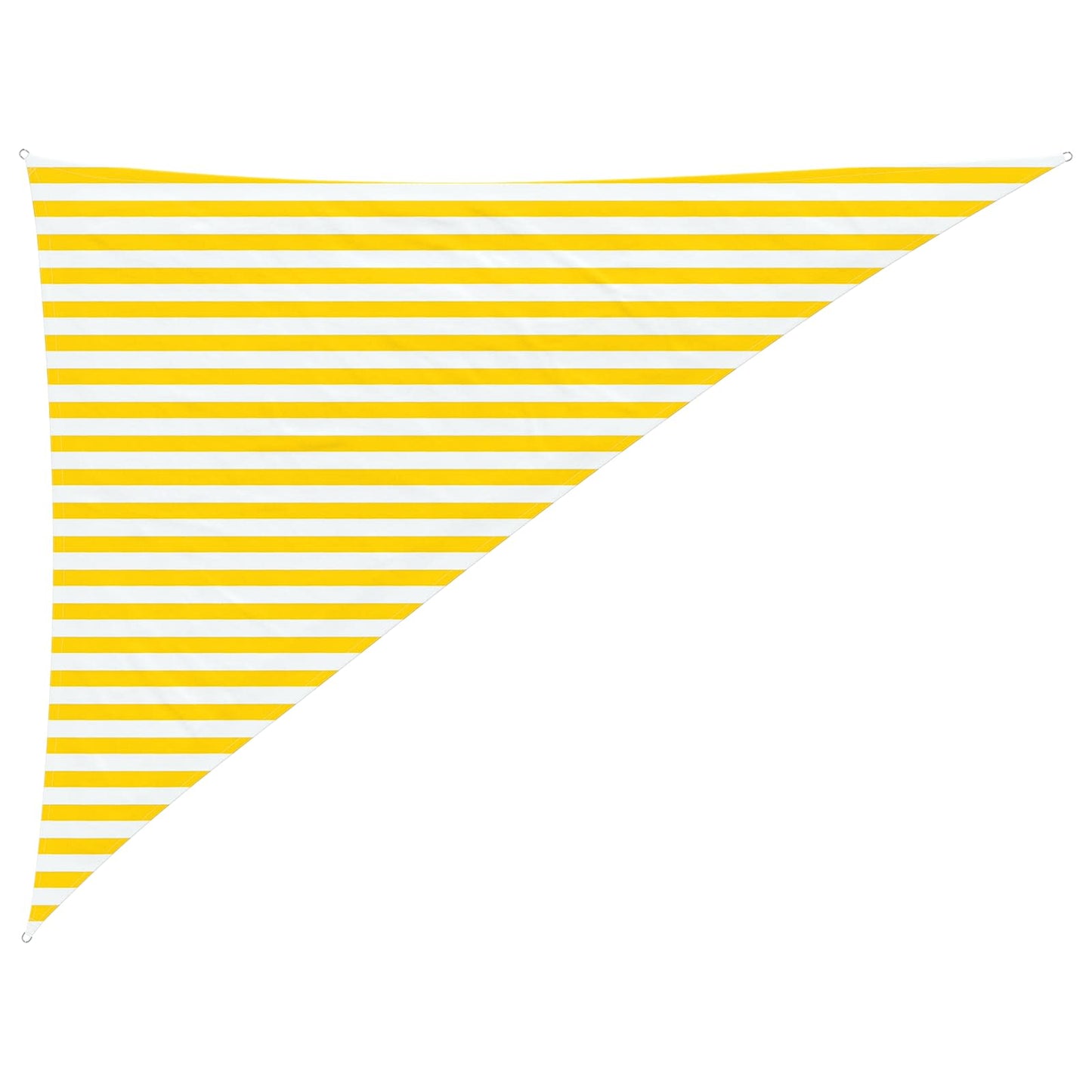 Sun Shade Sail Yellow and White 3 x 4 x 5 m