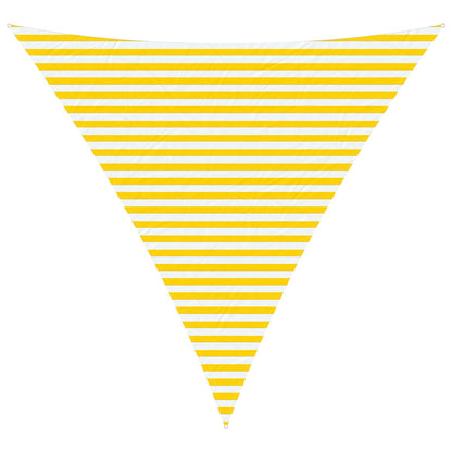 Sun Shade Sail Yellow and White 4 x 4 x 4 m
