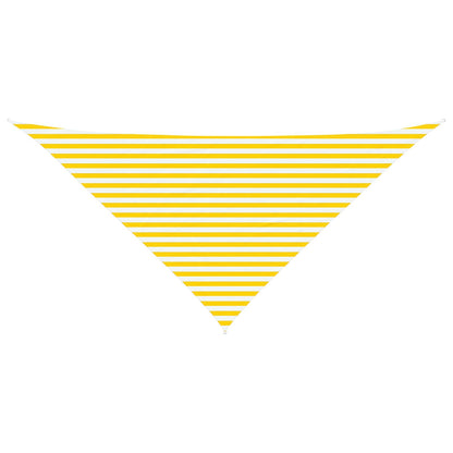 Sun Shade Sail Yellow and White 4 x 4 x 5.8 m
