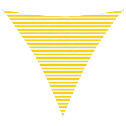 Sun Shade Sail Yellow and White 4.5 x 4.5 x 4.5 m