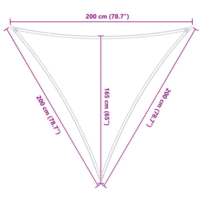 Sun Shade Sail Blue and White 2 x 2 x 2 m 100% Polyester Oxford