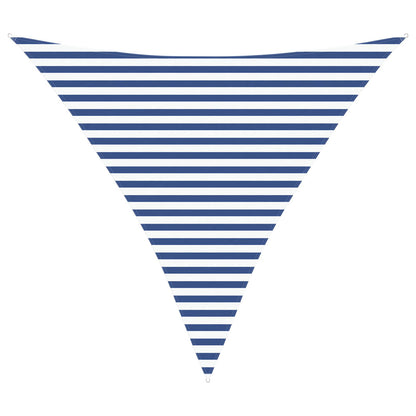 Sun Shade Sail Blue and White 3.6 x 3.6 x 3.6 m
