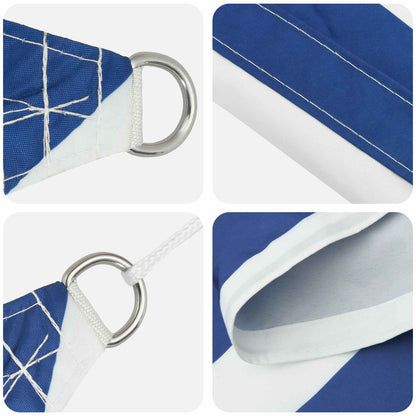 Sun Shade Sail Blue and White 3 x 3 x 4.24 m