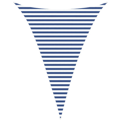Sun Shade Sail Blue and White 3 x 4 x 4 m 100% Polyester Oxford