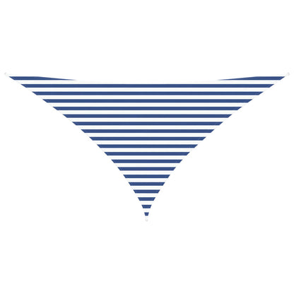 Sun Shade Sail Blue and White 3.5 x 3.5 x 4.9 m