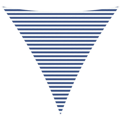 Sun Shade Sail Blue and White 4 x 4 x 4 m 100% Polyester Oxford