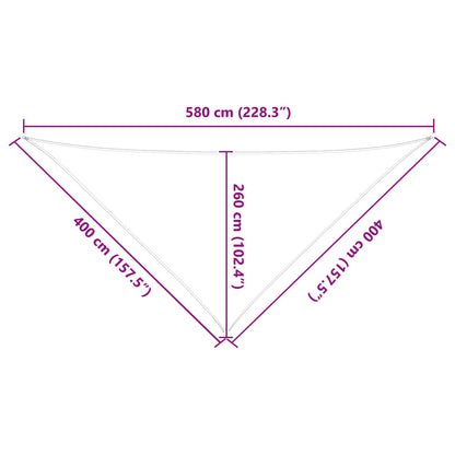 Sun Shade Sail Blue and White 4 x 4 x 5.8 m