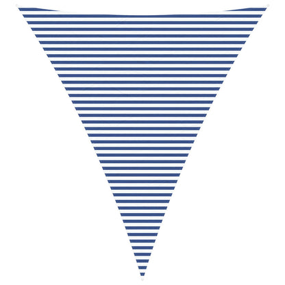 Sun Shade Sail Blue and White 5 x 6 x 6 m 100% Polyester Oxford