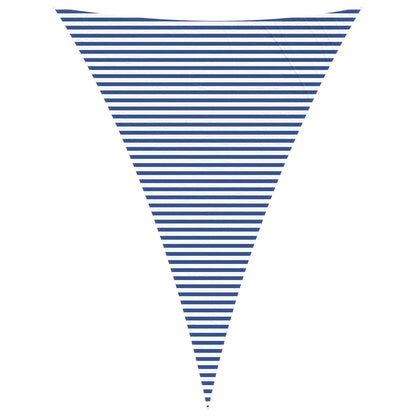 Sun Shade Sail Blue and White 5 x 7 x 7 m 100% Polyester Oxford