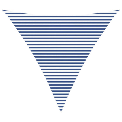 Sun Shade Sail Blue and White 6 x 6 x 6 m 100% Polyester Oxford
