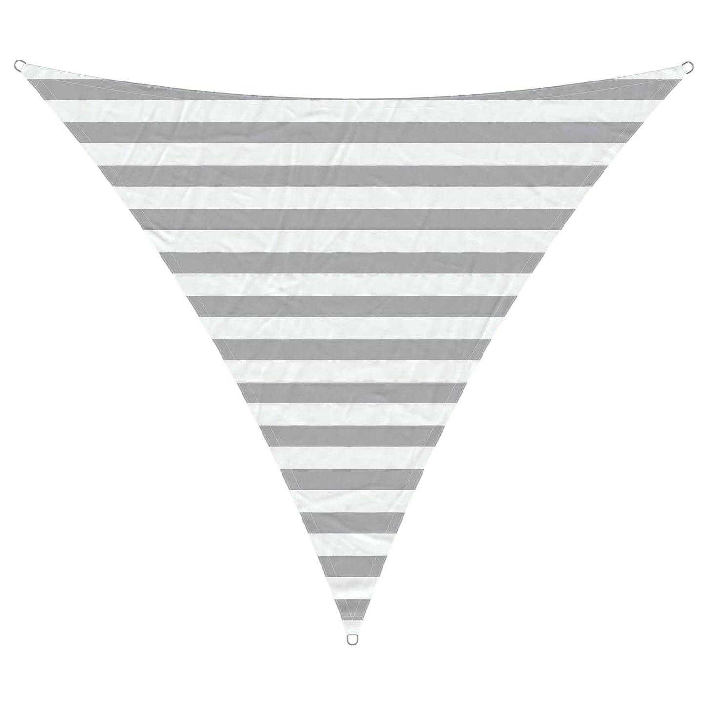 Sun Shade Sail Light Grey and White 2 x 2 x 2 m