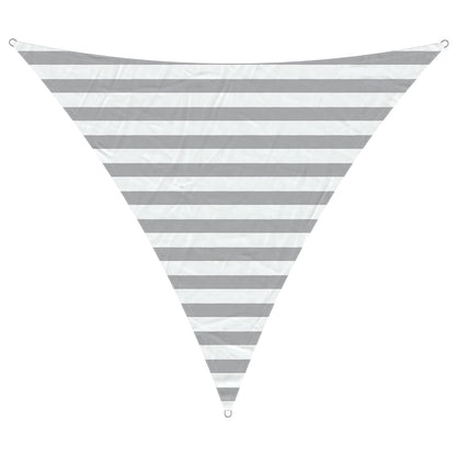 Sun Shade Sail Light Grey and White 2 x 2 x 2 m