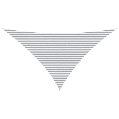 Sun Shade Sail Light Grey and White 7 x 5 x 5 m