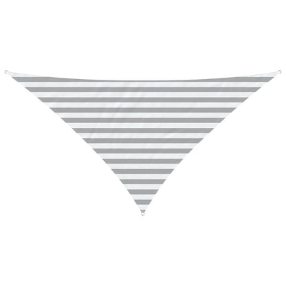 Sun Shade Sail Light Grey and White 2.5 x 2.5 x 3.5 m